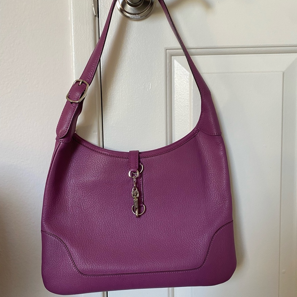**Authentic** Hermes Trim in Cyclamen